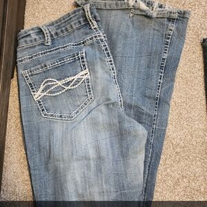 Cowgirl Tuff Light Blue Boot Cut Jeans